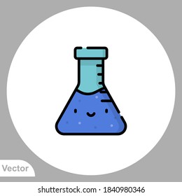 Flask icon sign vector,Symbol, logo illustration for web and mobile