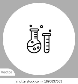 Flask icon sign vector,Symbol, logo illustration for web and mobile