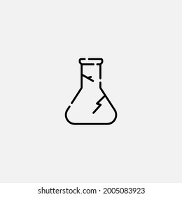 Flask icon sign vector,Symbol, logo illustration for web and mobile