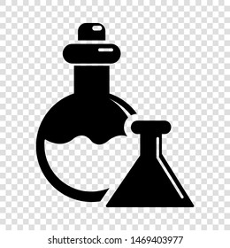 Flask icon. Simple illustration of flask vector icon for web