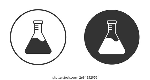 Icono de frasco. Simple Ilustración vectorial. Conjunto de iconos de silueta.