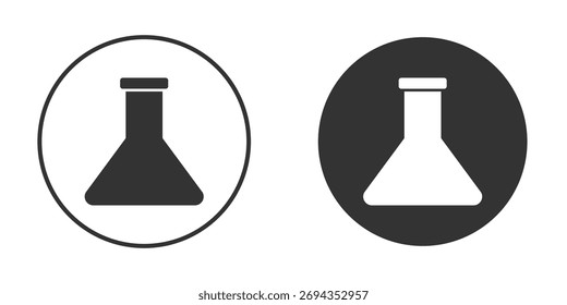 Icono de frasco. Simple Ilustración vectorial. Conjunto de iconos de silueta.