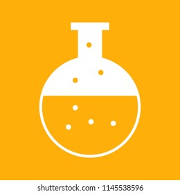 Flask icon, stock vector illustration, EPS10.