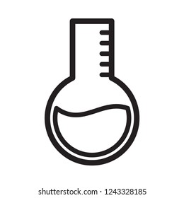 flask icon in trendy flat style 