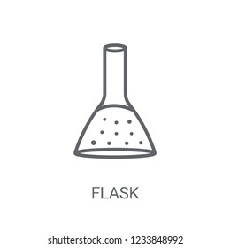 Flask icon. Trendy Flask logo concept on white background from Science collection. Suitable for use on web apps, mobile apps and print media.