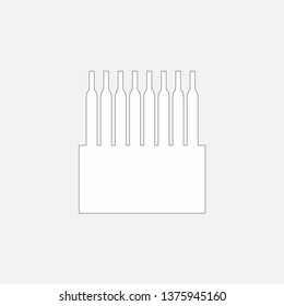 flask icon vector