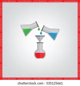 Flask Icon Vector.