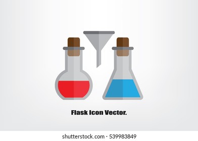 Flask Icon Vector.