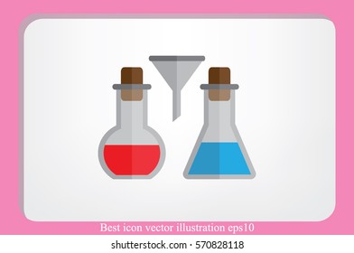 Flask Icon Vector.