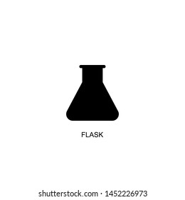 flask icon vector black design