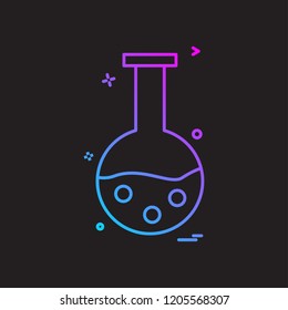 flask icon vector design