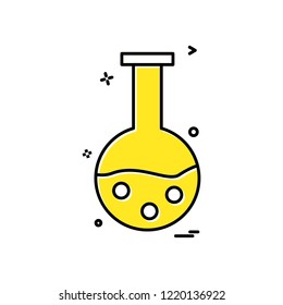 flask icon vector design