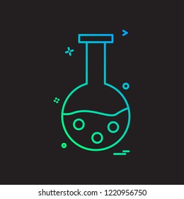 flask icon vector design