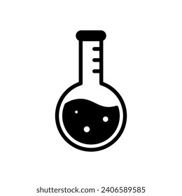 flask icon vector design template
