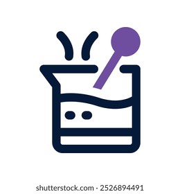 Icono de frasco. Vector Icono de doble tono para su Sitio web, móvil, presentación y diseño de logotipo.