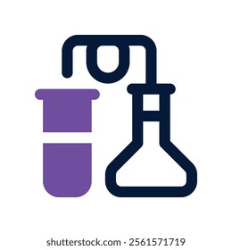flask icon. vector dual tone icon for your website, mobile, presentation, and logo design.