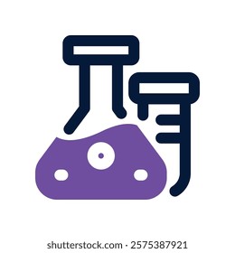 flask icon. vector dual tone icon for your website, mobile, presentation, and logo design.