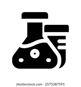 flask icon. vector glyph icon for your website, mobile, presentation, and logo design.
