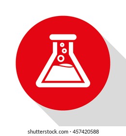 Flask icon vector illustration 