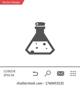 Flaschensymbol. Vektorgrafik EPS10.
