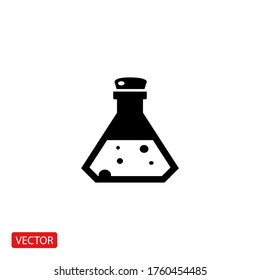 flask Icon. Vector illustration EPS 10.