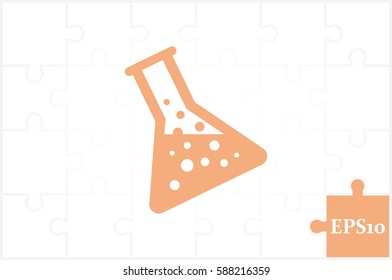 flask icon vector illustration EPS 10