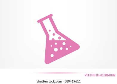 flask icon vector illustration EPS 10