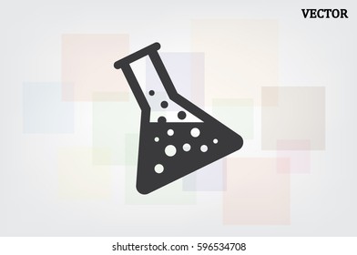 flask icon vector illustration EPS 10