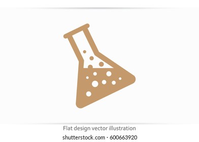 flask icon vector illustration EPS 10