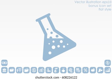 flask icon vector illustration EPS 10