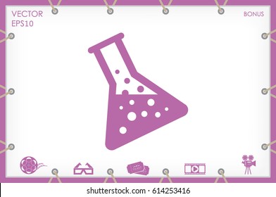 flask icon vector illustration EPS 10