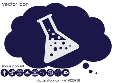 flask icon vector illustration EPS 10