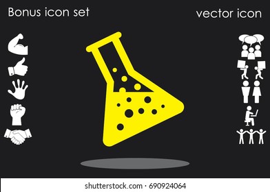 flask icon vector illustration EPS 10