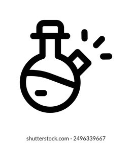 flask icon. vector line icon for your website, mobile, presentation, and logo design.
