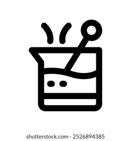 flask icon. vector line icon for your website, mobile, presentation, and logo design.
