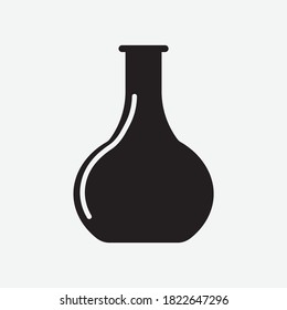 flask icon vector. flask sign on white background