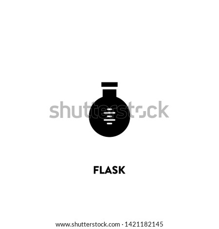 flask icon vector. flask sign on white background. flask icon for web and app