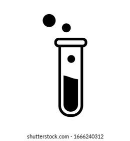 Flask icon vector sign and symbols on trendy design