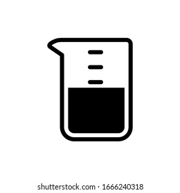 Flask icon vector sign and symbols on trendy design