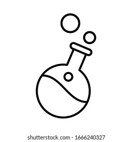 Signo vectorial de icono de frasco y símbolos de diseño moderno