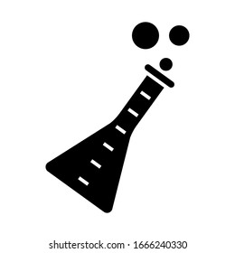 Flask icon vector sign and symbols on trendy design