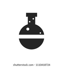 Flask icon vector,chemical symbol