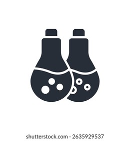 Kolbensymbol. vector.Editable stroke.linear style Zeichen zur Verwendung Web-Design, logo.Symbol-Illustration.