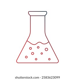 flask icon with white background vector stock illustration