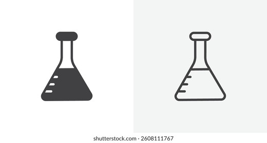Flask icons design. vector icons for ui designs