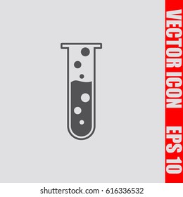 Flask icon,sign,symbol isolated in flat style.Vector illustration.