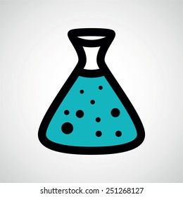 flask icon.vector illustration.