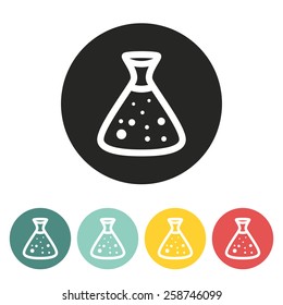 flask icon.vector illustration.