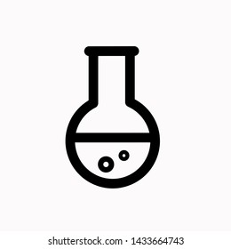 Flask icon,vector illustration. Flat design style. vector flask icon illustration isolated on White background, flask icon Eps10. flask icons graphic design vector symbols.