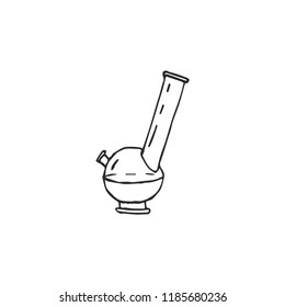flask isolated on white background, vector illustration